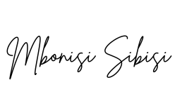 Signature of Mbonisi Sibisi